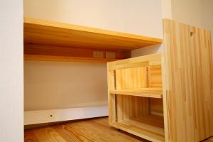 配線を隠せる♪
手造りＰＣカウンター